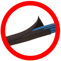 HRS10: Black 6-9mm ID Expandable Braided Cable Sleeving - Harness Sleeving  & Wrap - Wiring Accessories, Tools & Consumables - Bulbs