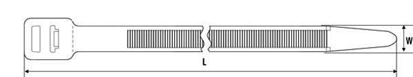 Standard Cable Tie Diagram