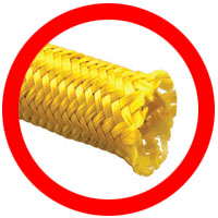 Yellow Expandable LSOH Braided Cable Sleeve 40-63mm